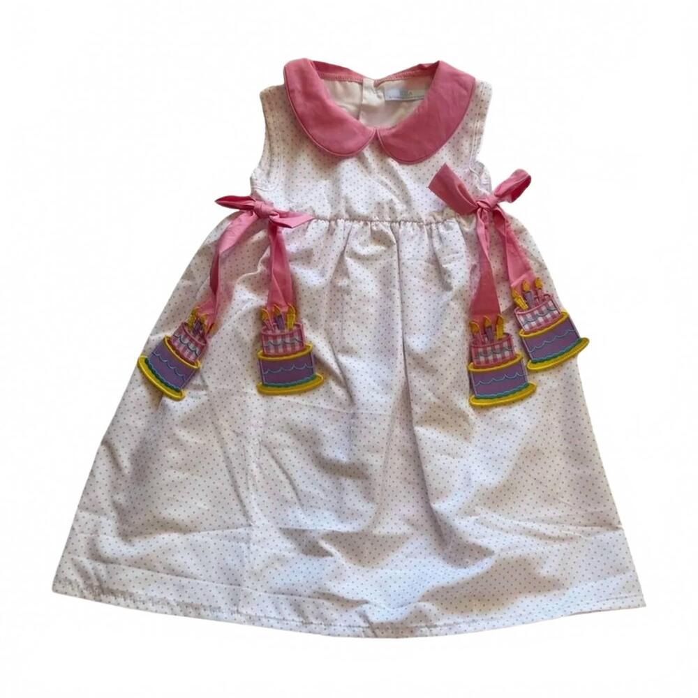NEW CITY BEAUTIFUL kids' birthday cake dress in white